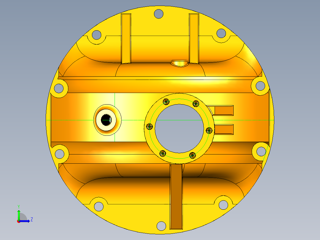 轻型载货汽车主减速器设计左视图