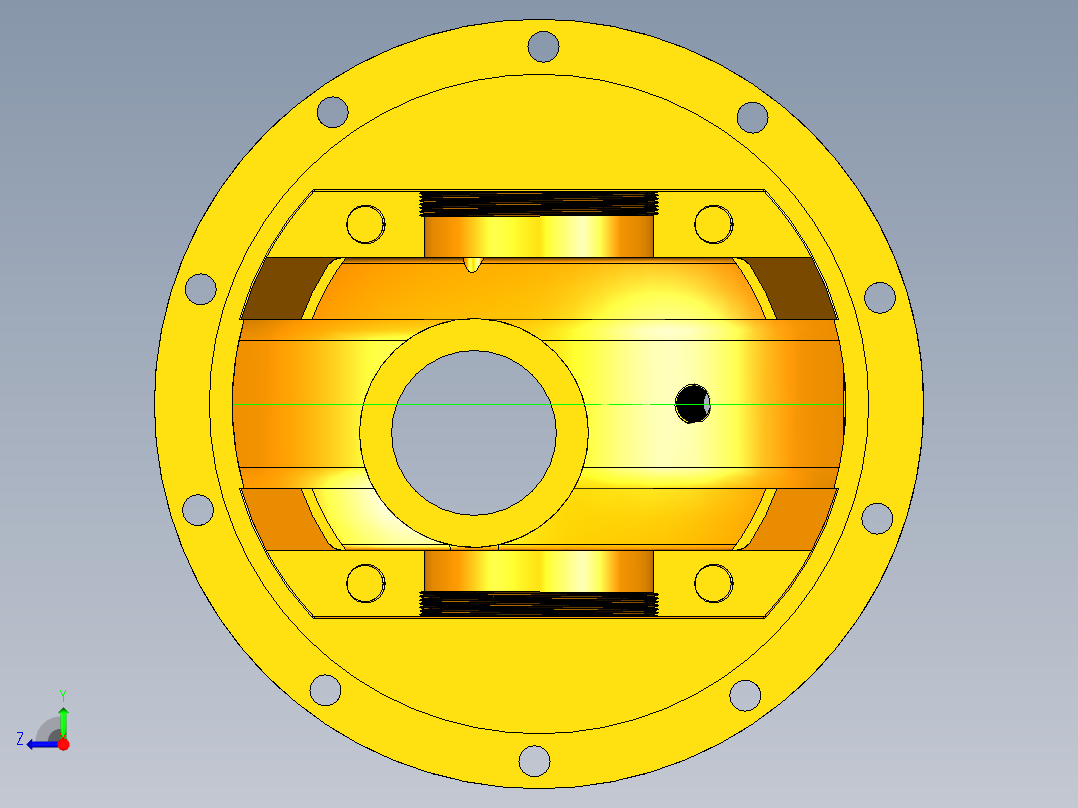 轻型载货汽车主减速器设计右视图