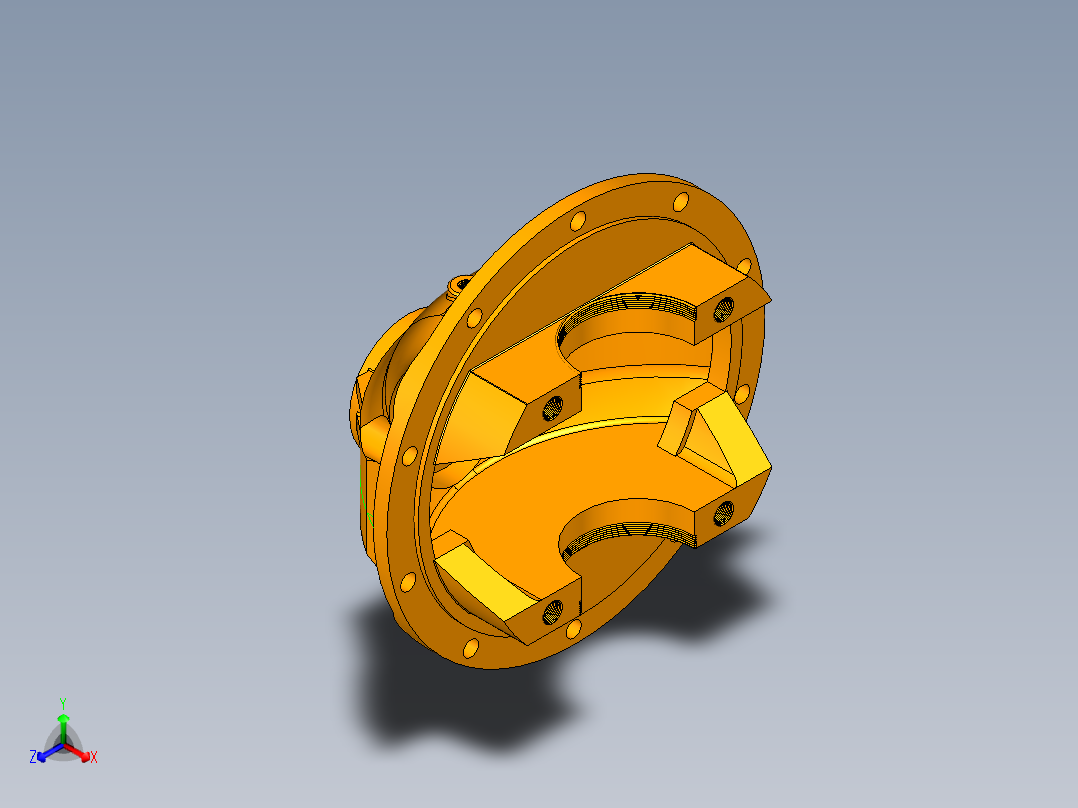 轻型载货汽车主减速器设计正等轴测图