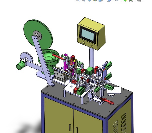 全自动插端子机3D图纸H348 F213 非标自动化设备3D图纸3D模型