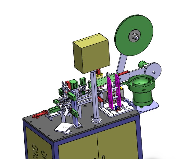 全自动插端子机3D图纸H348 F213 非标自动化设备3D图纸3D模型