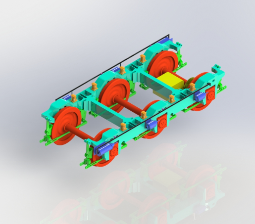 Coco轴转向架3D模型图纸 STEP格式缩略图