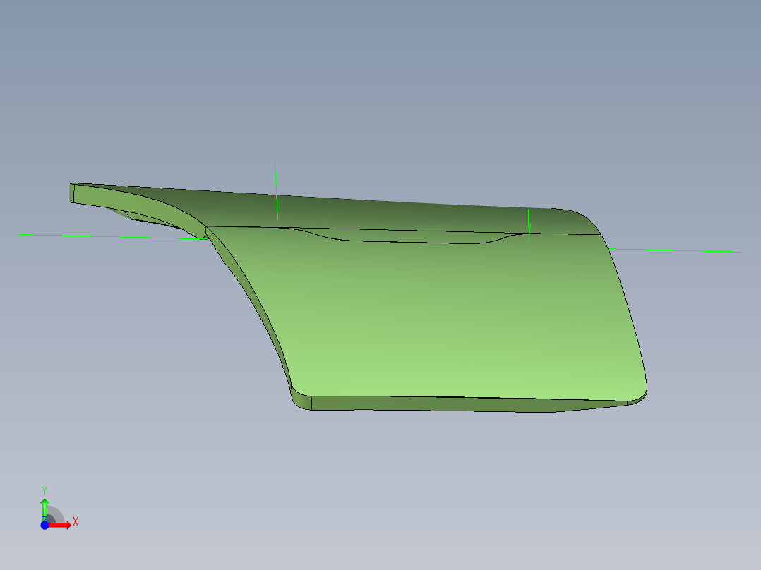 客车设计-车门外饰前视图