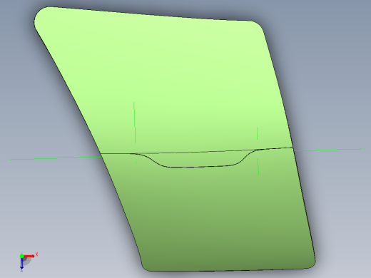 客车设计-车门外饰俯视缩略图