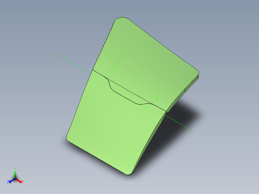 客车设计-车门外饰正等轴测图