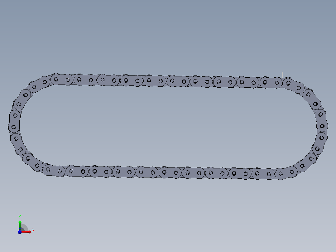 链条3d模型前视图