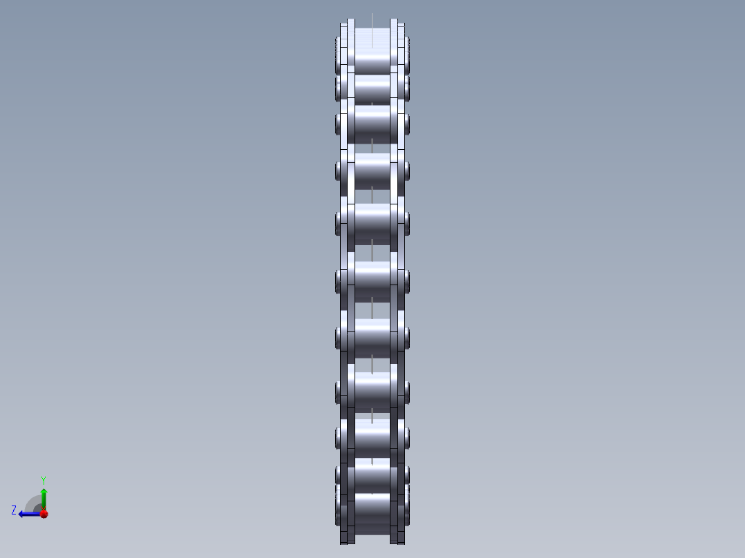 链条3d模型右视图