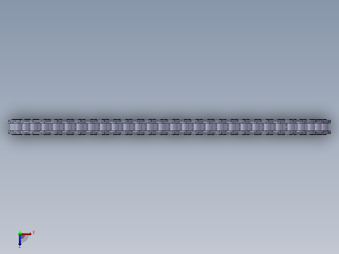 链条3d模型俯视图