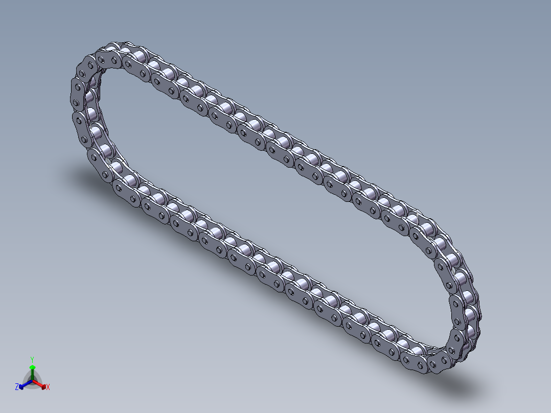 链条3d模型正等轴测图