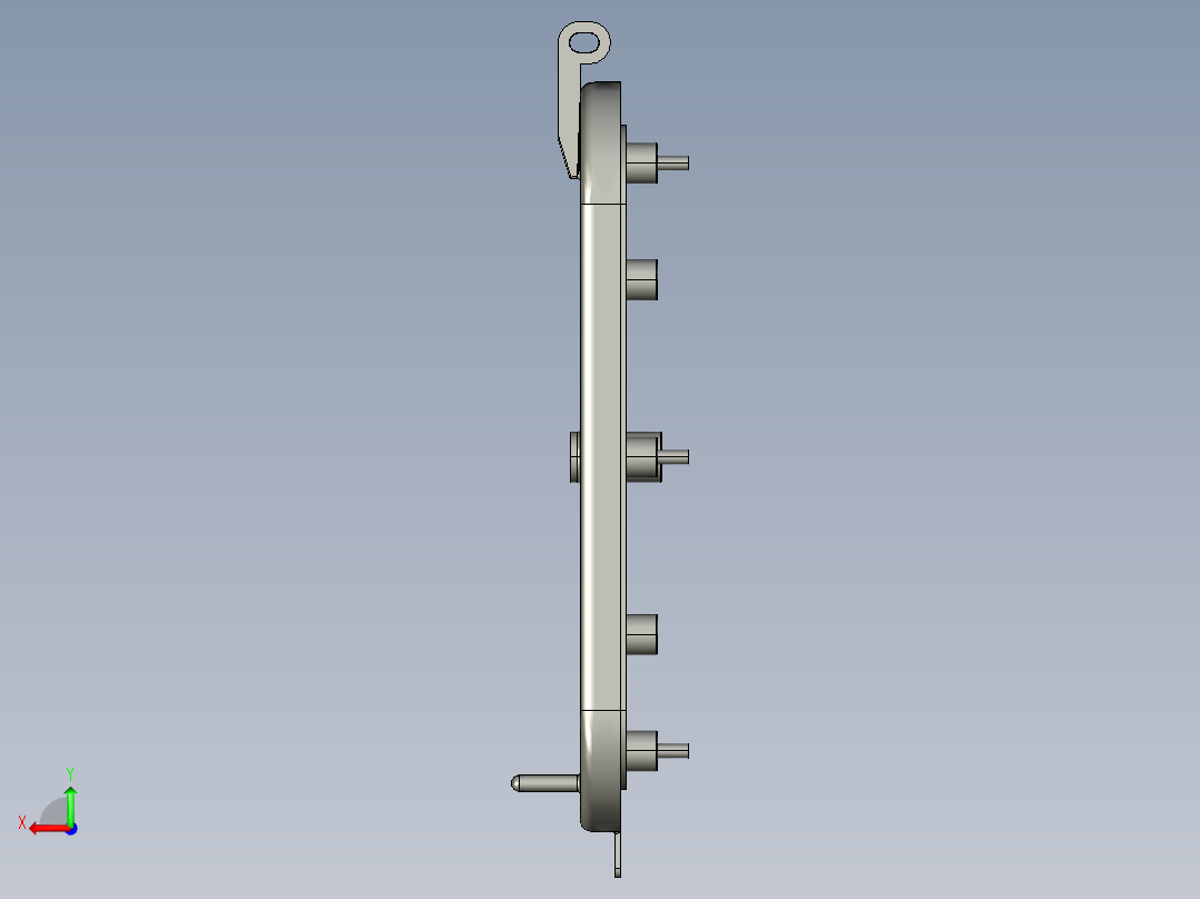 W T门设计后视图