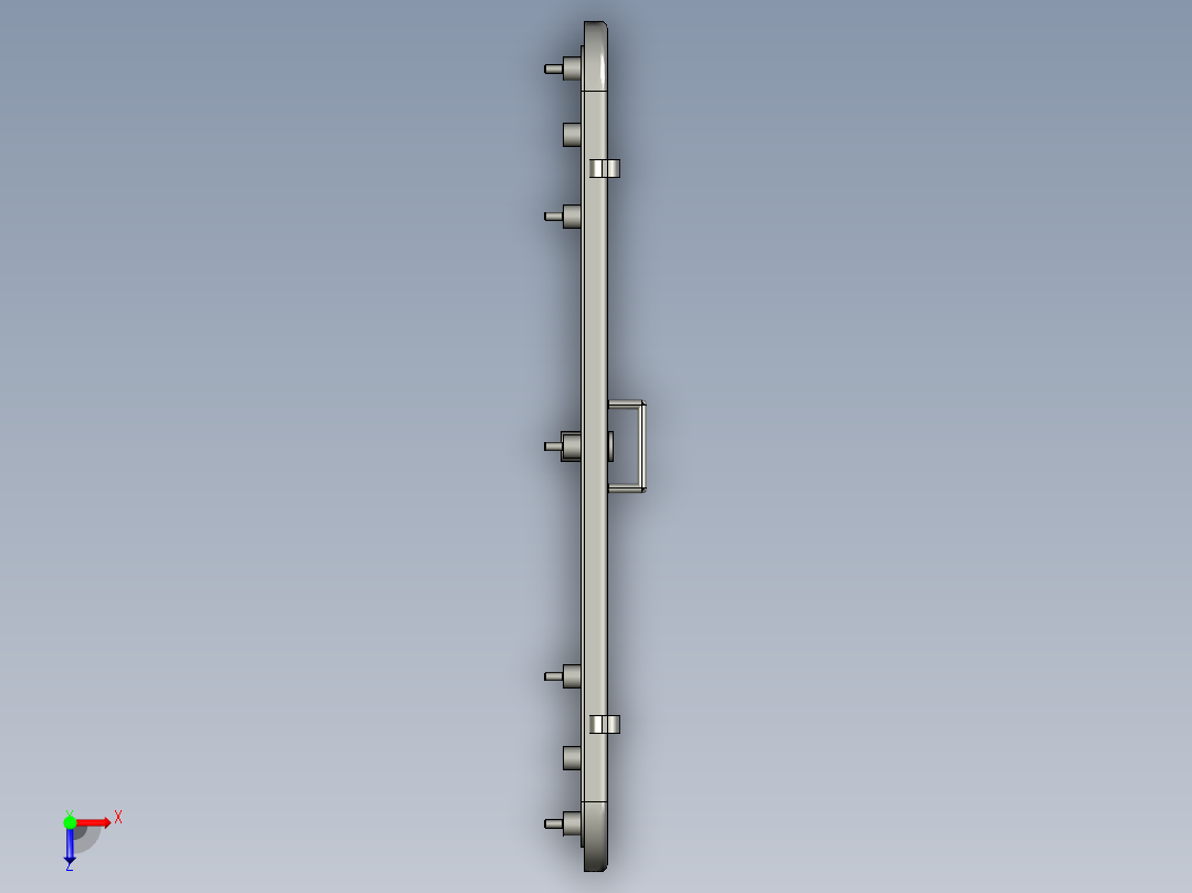 W T门设计俯视图