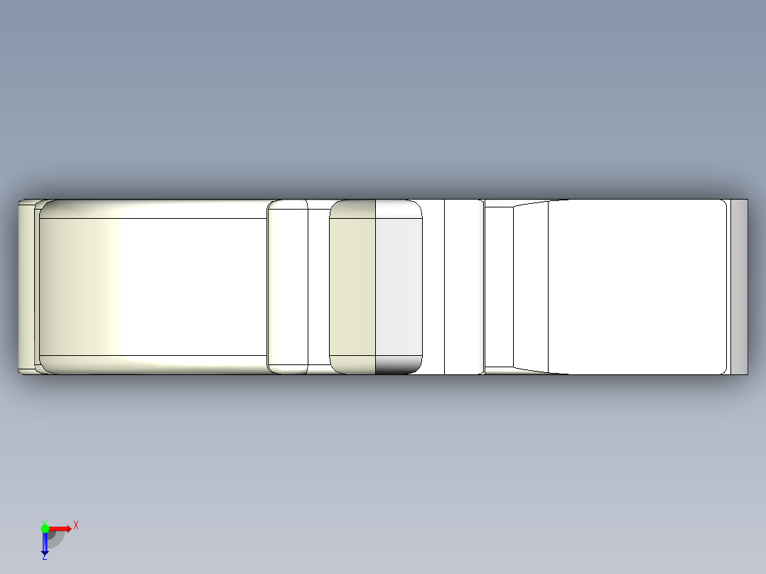 小提琴项链俯视图