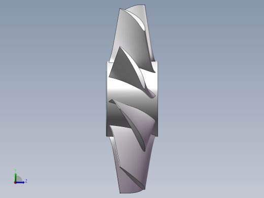 NACA6409 80mm 叶片左视缩略图