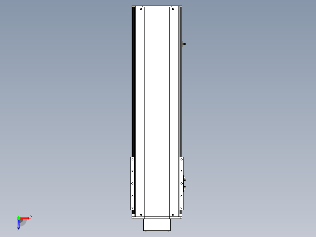 Toyo东佑达直线模组-ETH22-600-BM-750W+煞車俯视图