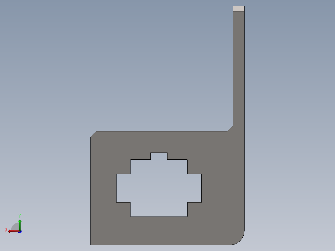 负压传感器、步进电机端坐安装架后视图