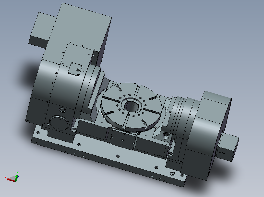 五轴CNC转台3D图纸