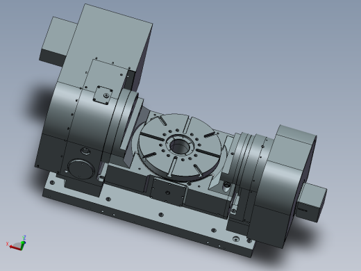 五轴CNC转台3D图纸