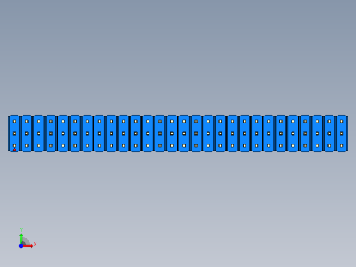 彩色公头100mil（2.54mm）系列-DS1021_blue_3x28p_100mil_Type5_rev1.0前视缩略图