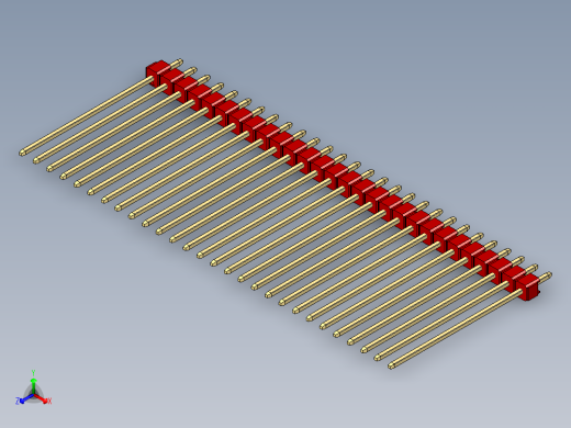 彩色公头100mil（2.54mm）系列-DS1021_red_1x28p_100mil_Type43_rev1.0