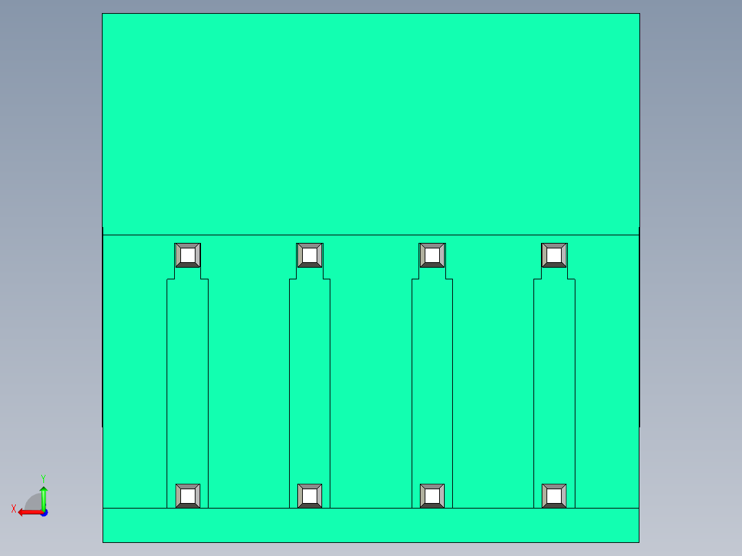 DEGSON 2EDG 系列 5.08mm 可插拔接线端子组-2EDGRH-5.08-08P-14-00AH后视图