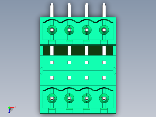 DEGSON 2EDG 系列 5.08mm 可插拔接线端子组-2EDGRH-5.08-08P-14-00AH俯视缩略图