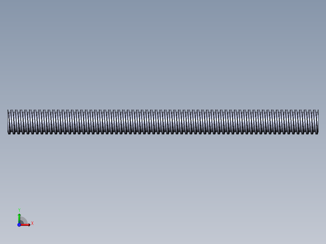 公制 （ISO） 梯形螺钉-TR16x3x200.SLDPRT前视图