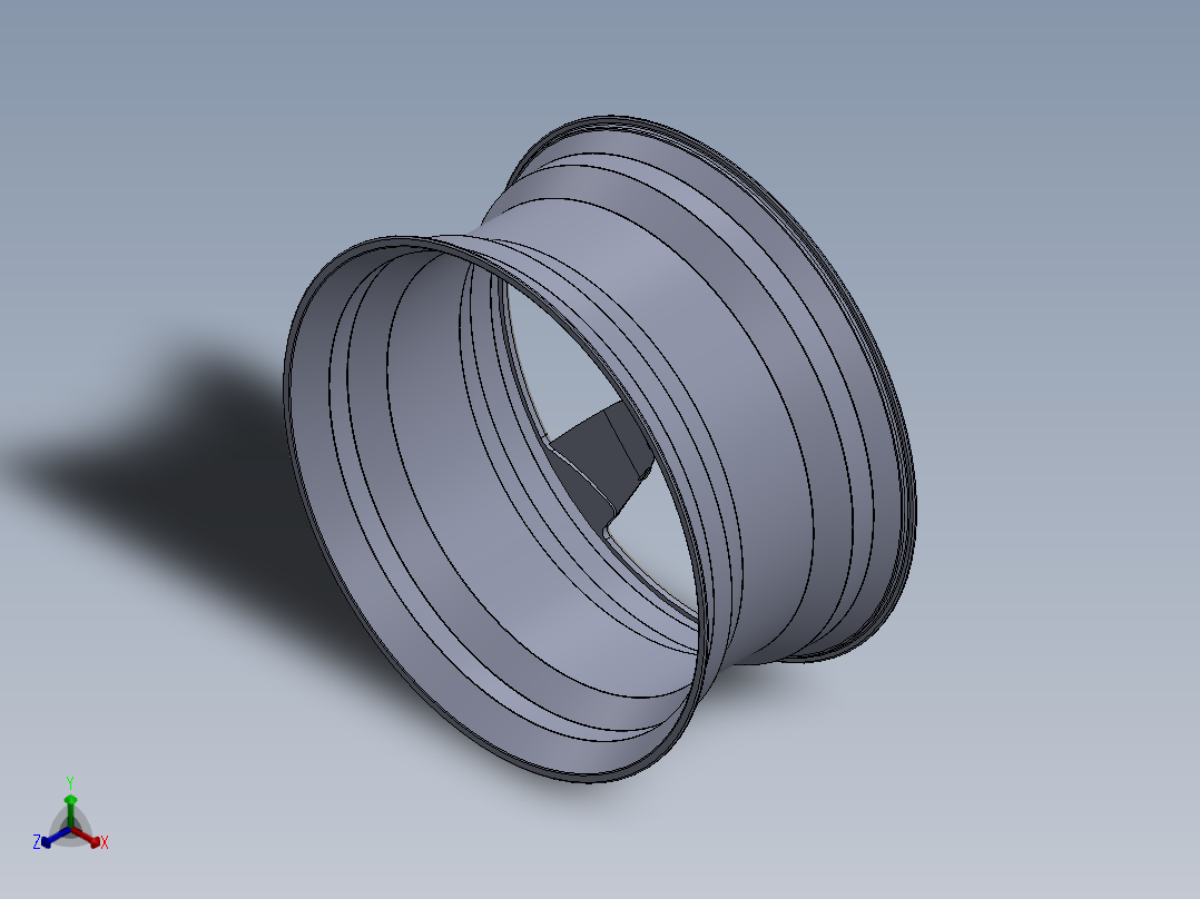 奥迪滑轮正等轴测图