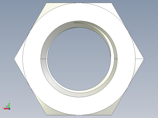 DIN 934 螺母-M39 Nut.STEP后视缩略图