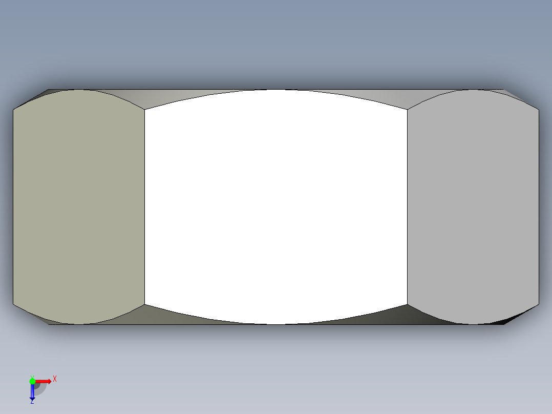 DIN 934 螺母-M39 Nut.STEP俯视图