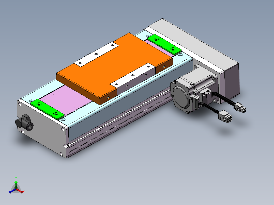 MCH丝杆全封闭MCH14-BR-200W主视图