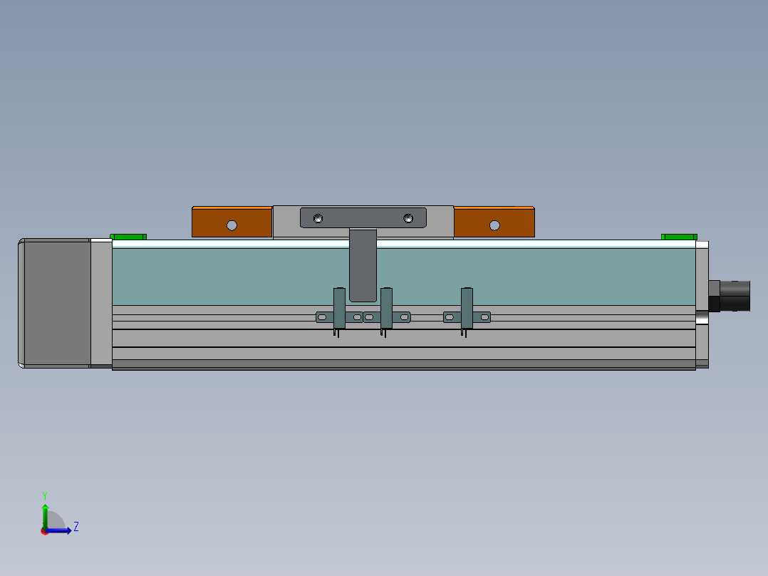 MCH丝杆全封闭MCH14-BR-200W左视图