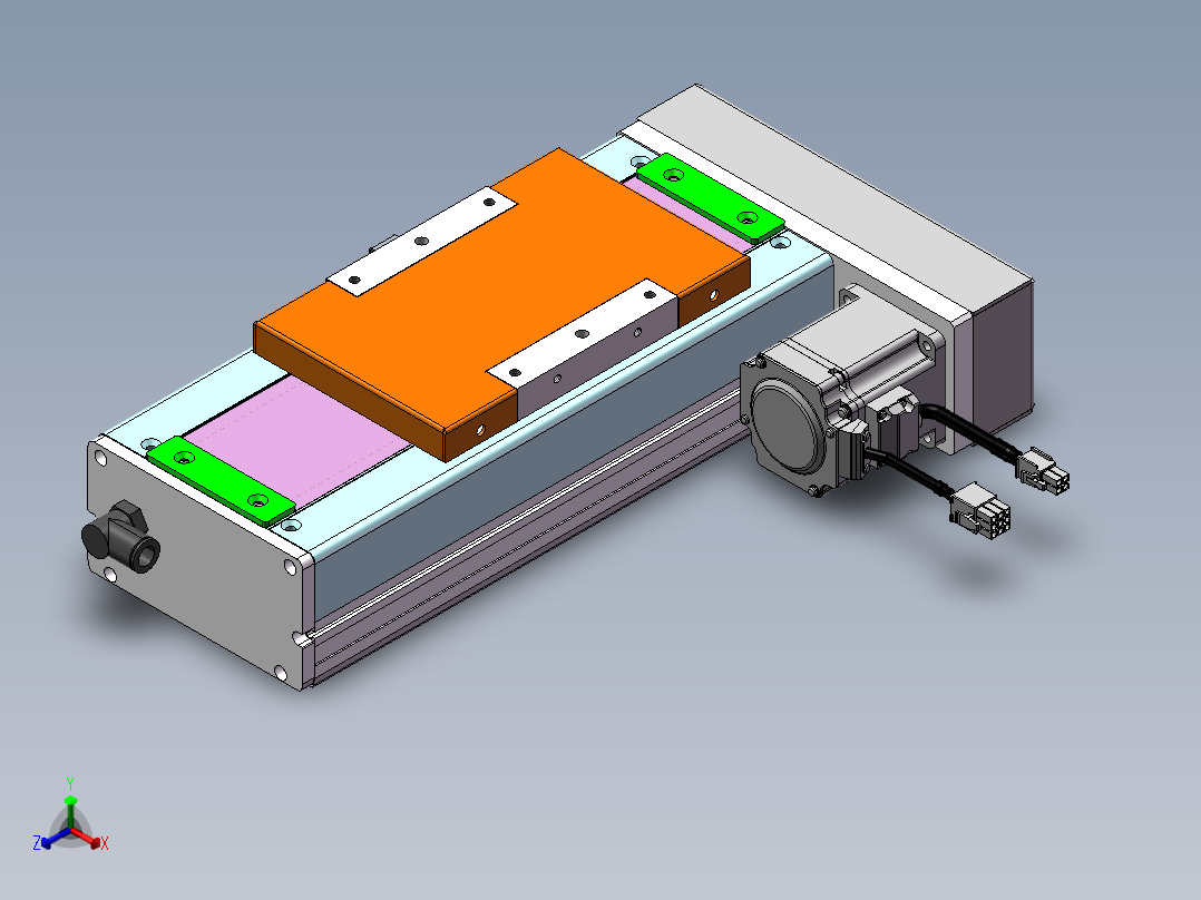 MCH丝杆全封闭MCH14-BR-200W正等轴测图
