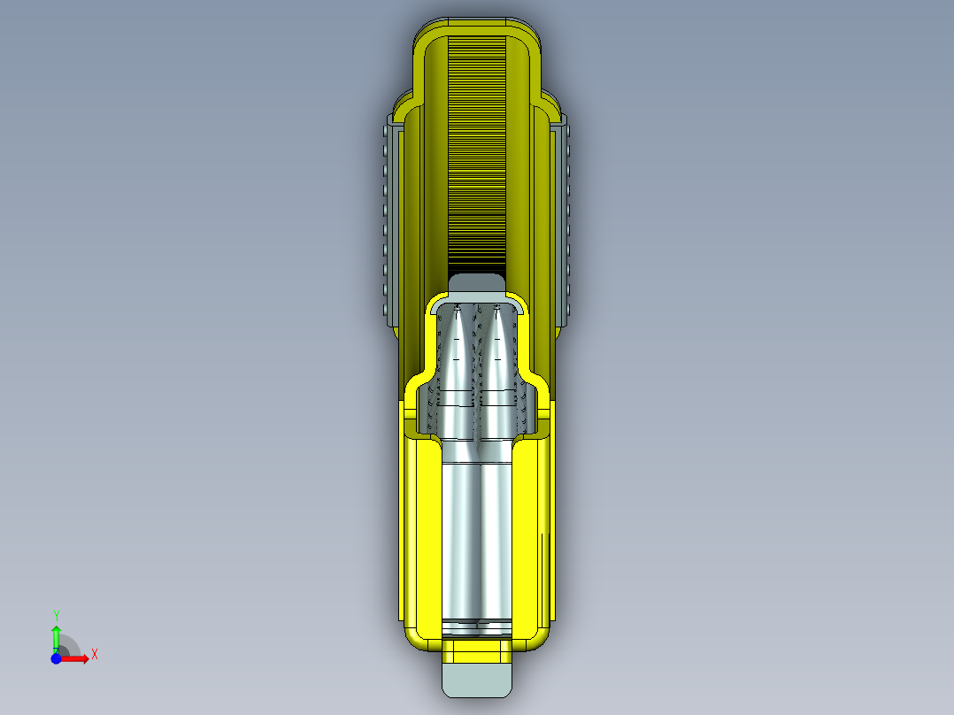 5.45mm透明担架前视图