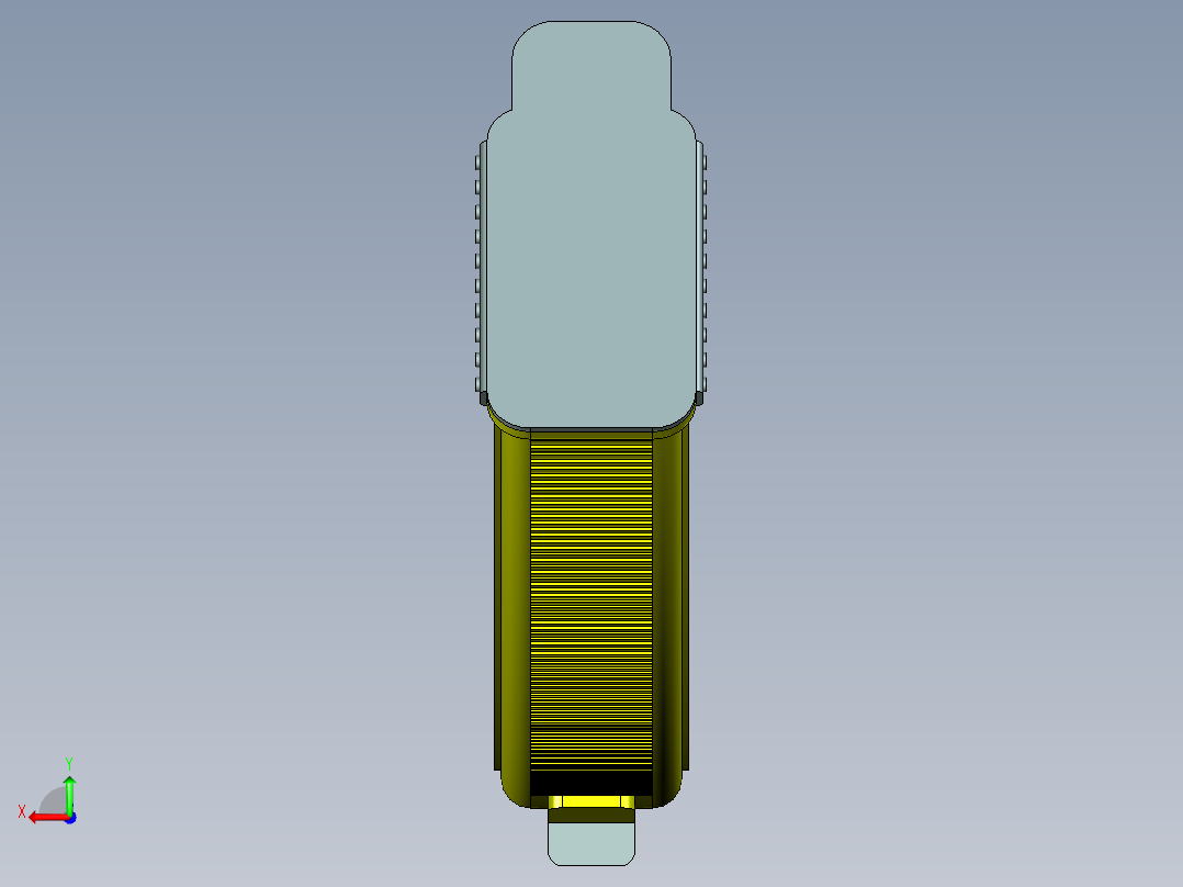 5.45mm透明担架后视图