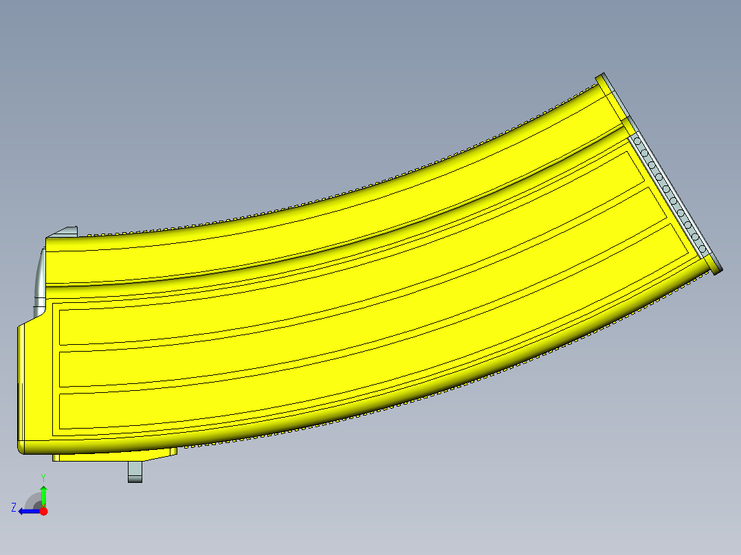5.45mm透明担架右视图
