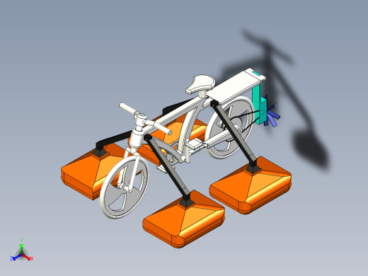 水上漂浮自行车