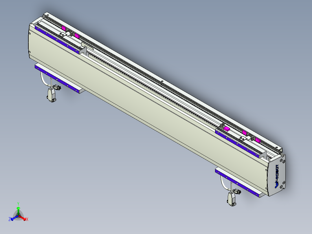 威洛博VL系列直线电机模组-2VL14S3-S600主视图