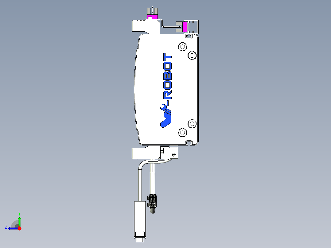 威洛博VL系列直线电机模组-2VL14S3-S600右视图