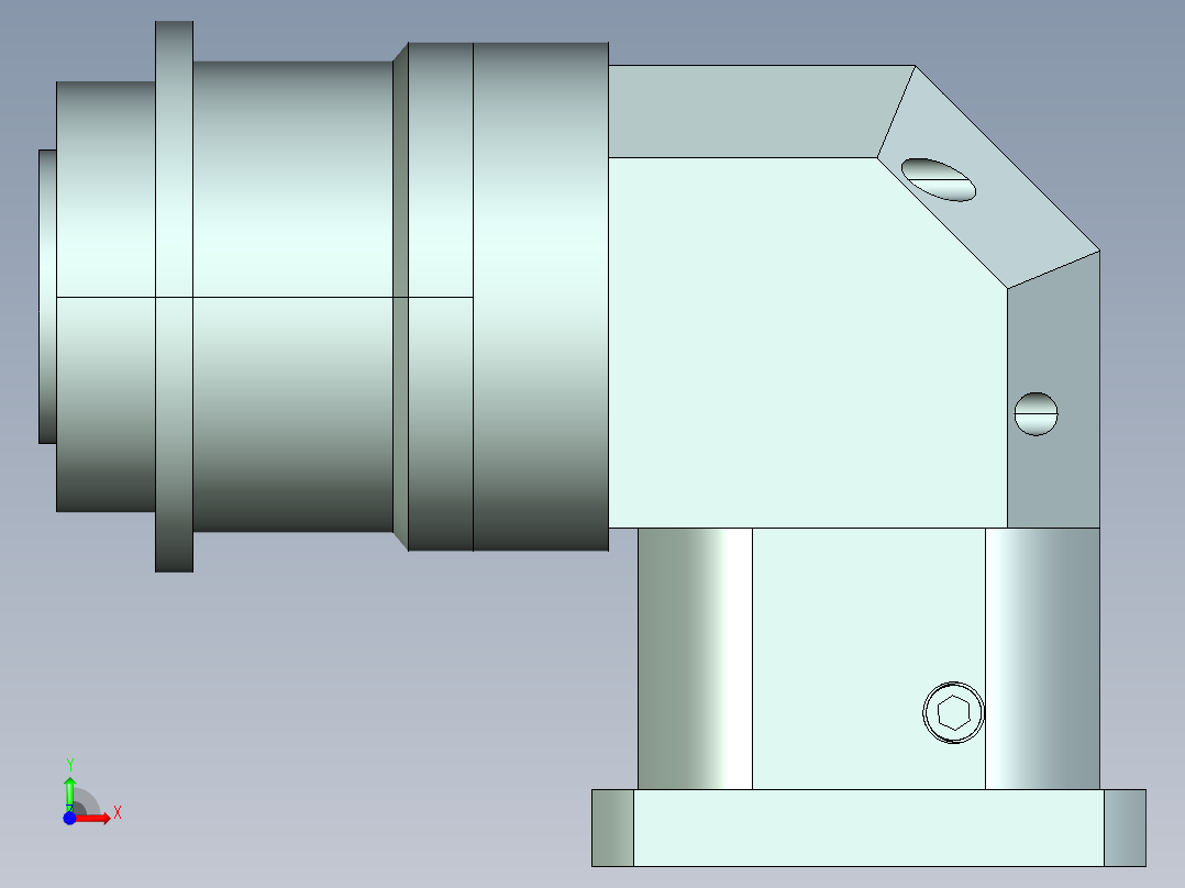 直齿ZPLH160-L3 42-114.3-200-M12.stp前视图