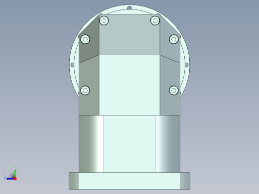 直齿ZPLH160-L3 42-114.3-200-M12.stp右视缩略图