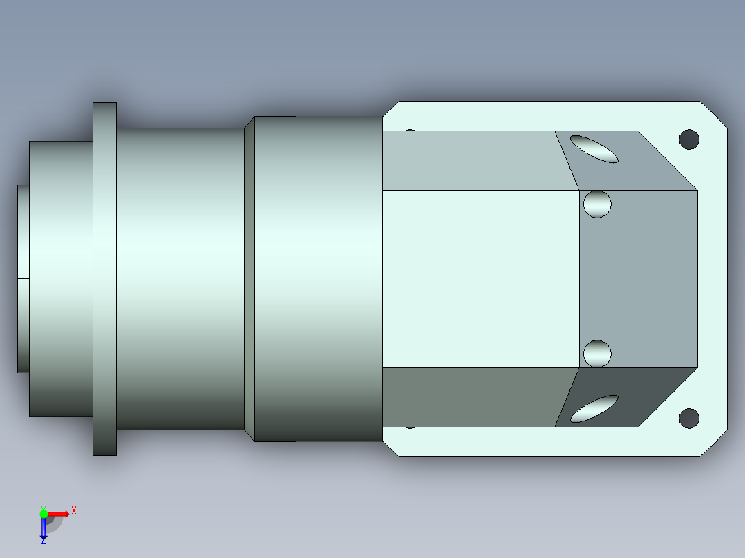直齿ZPLH160-L3 42-114.3-200-M12.stp俯视图