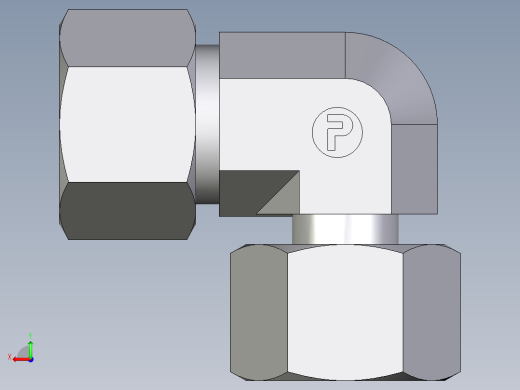 卡套式工业通用硬管接头EO_Standpipe_elbow_EVW16SCF后视缩略图