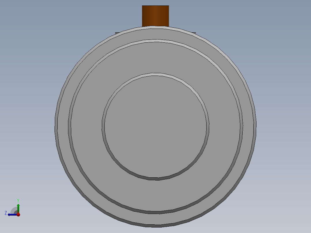 车活塞工装外圆右视图