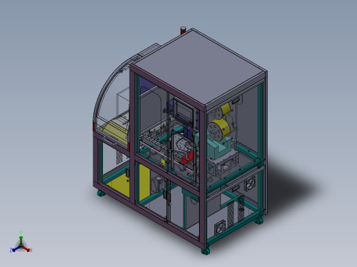 半导体晶圆贴标机正等轴测缩略图