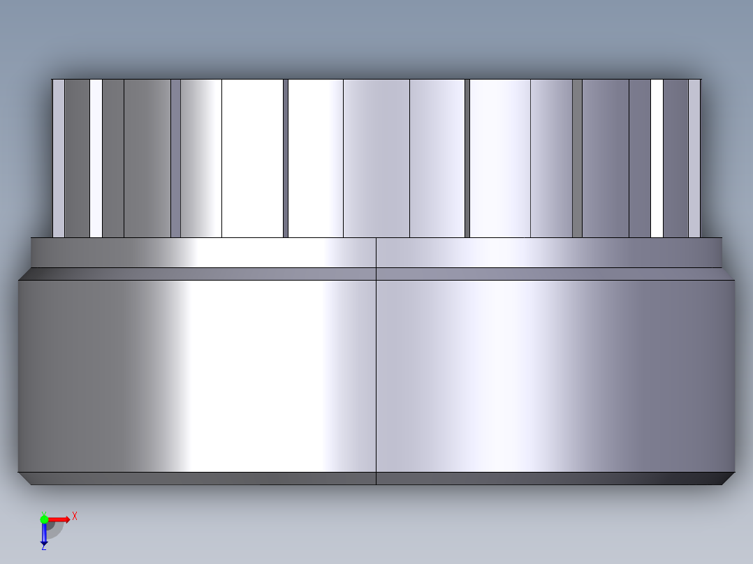 20FBFV 结合布什与BSP螺纹母端俯视图