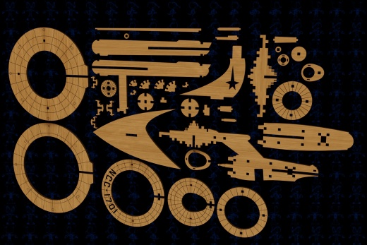 激光下料拼图星际战舰3CAD-Parasolid, SOLIDWORKS 2016缩略图