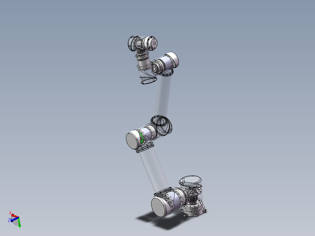 UR06机器人 机械臂带内部结构