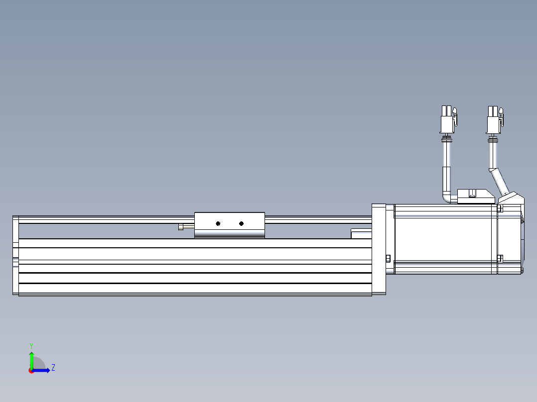 东锦丝杆传动-直线滑台模组DH60-L10-S100-BC-T400-C3左视图