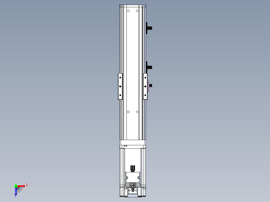 东锦丝杆传动-直线滑台模组DH60-L10-S100-BC-T400-C3俯视图