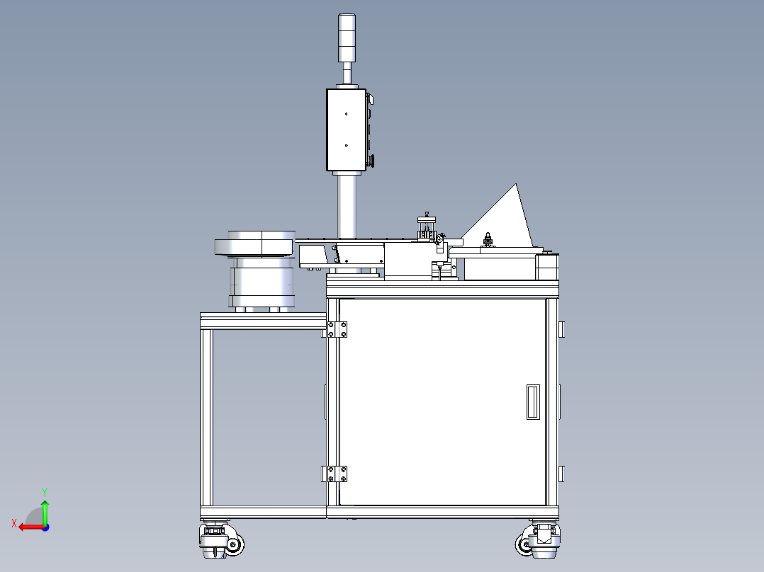 合页组装机后视图